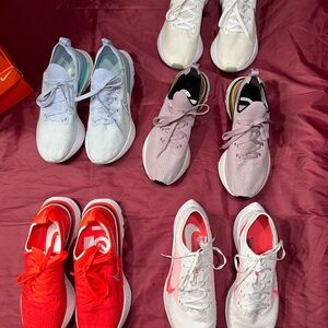 5 pair of Nike sneakers Size 10